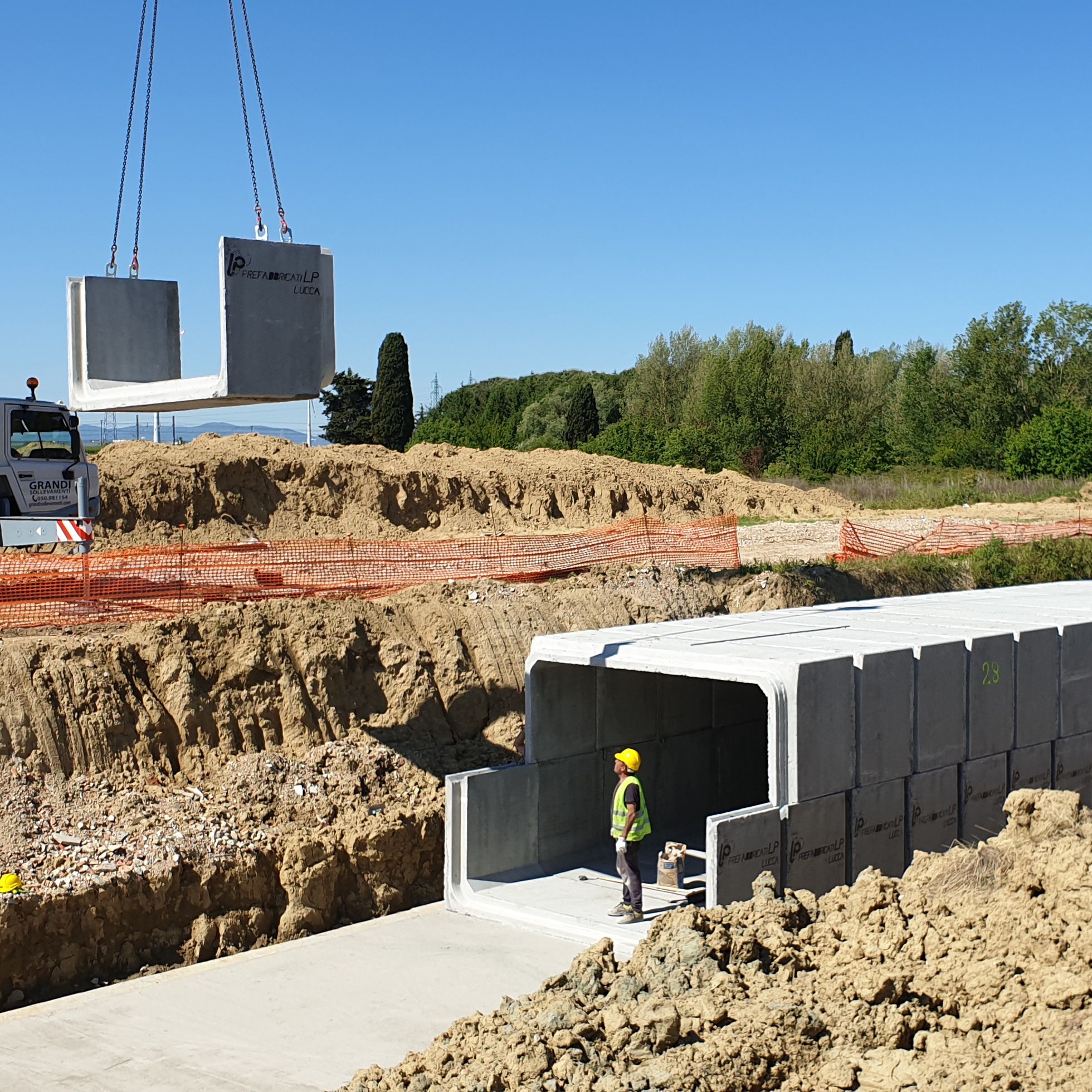 Immagine per il progetto del cantiere Realizzazione di passaggio idraulico sotto nuova rotatoria