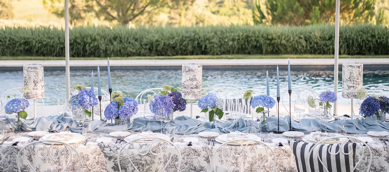 Stili matrimonio Toile de Jouy Elaia.webp