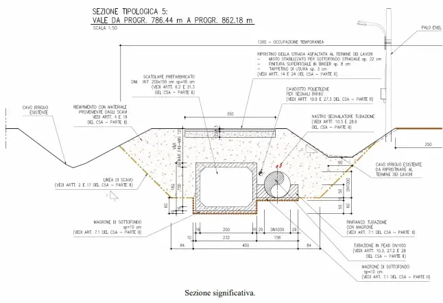 Elaborato grafico per il progetto Nuovo impianto di sollevamento Ronchi di Caorso