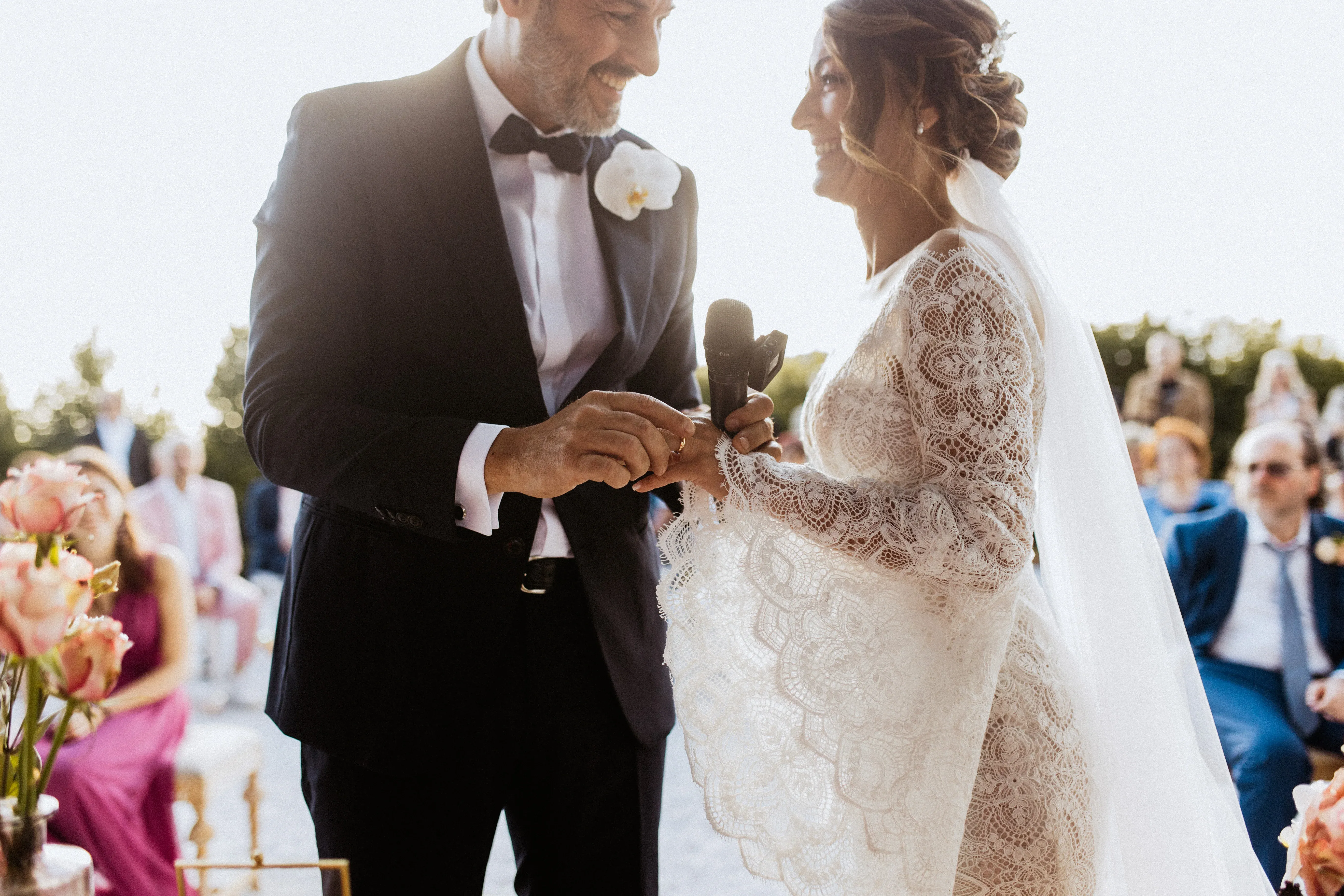 matrimonio boho chic sposi