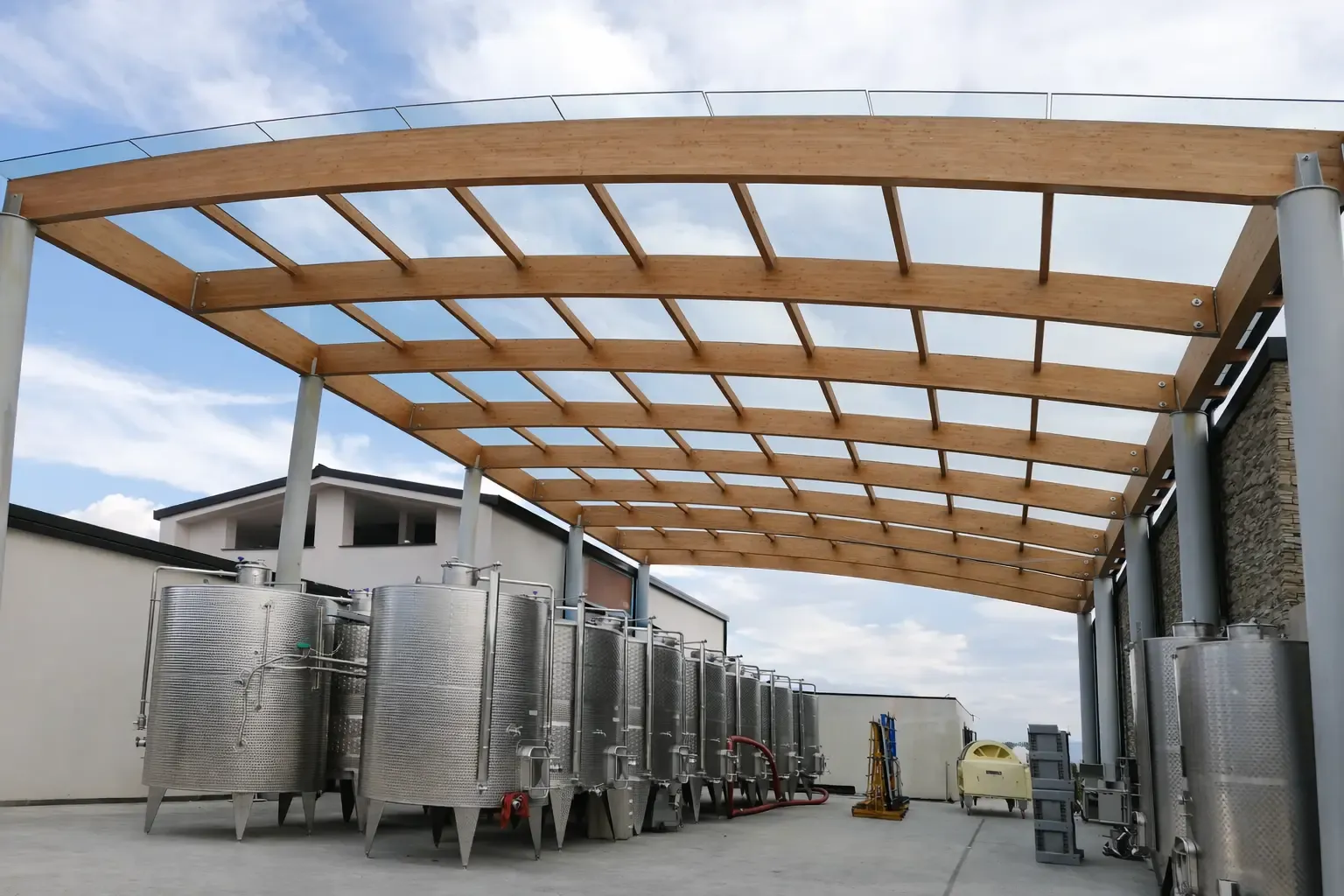 Foto del progetto Copertura in vetro Villa Ilangi